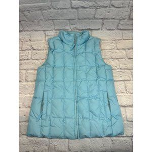 Gap Lt. Blue Puffer Vest Down Filled Women's XS